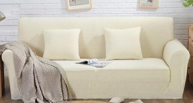 Printing Solid Color Knitting Solid Sofa Cover Sofa Slipcover Single/Two/Three/Four-Seater Stretch Sofa Couch Cover Decoration