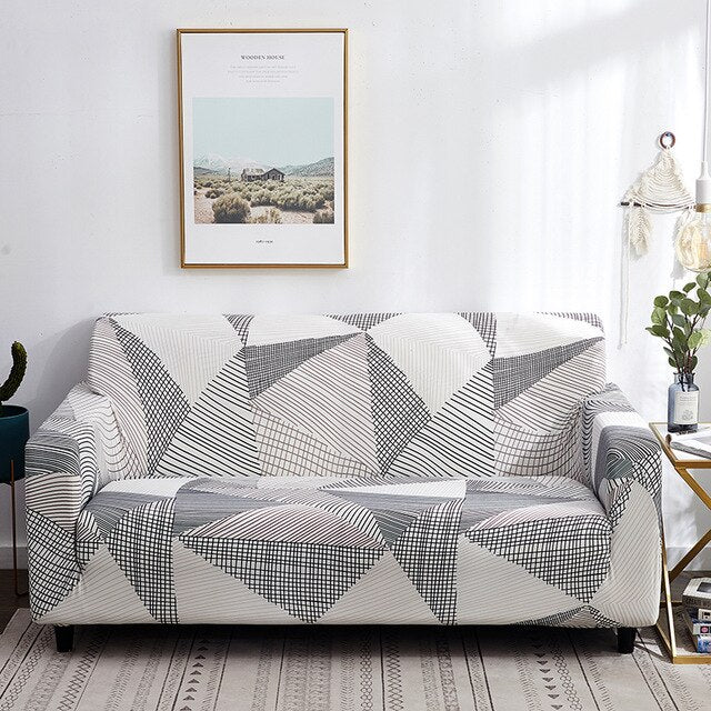 Big Flower 1/2/3/4 Seat Sofa Cover All-inclusive Elastic Seat Covers Couch Covers Covering Slipcovers Single-seat Double-seat