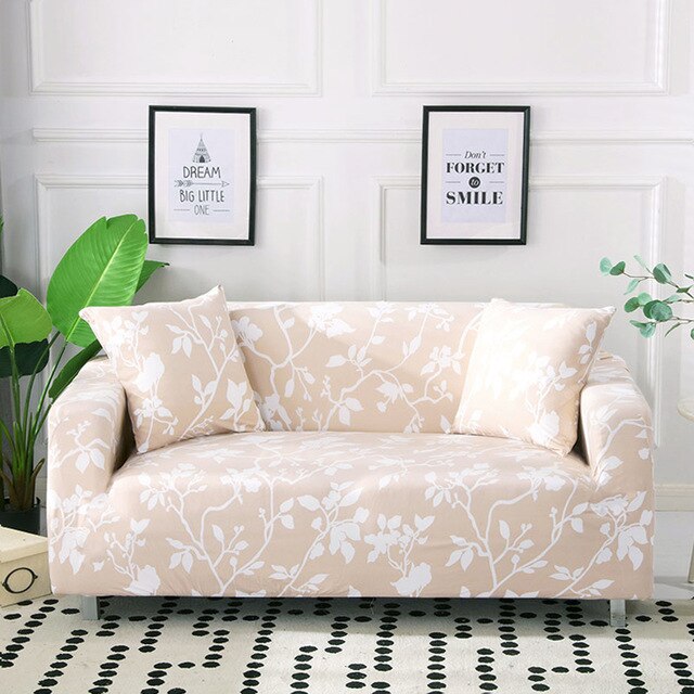 Big Flower 1/2/3/4 Seat Sofa Cover All-inclusive Elastic Seat Covers Couch Covers Covering Slipcovers Single-seat Double-seat