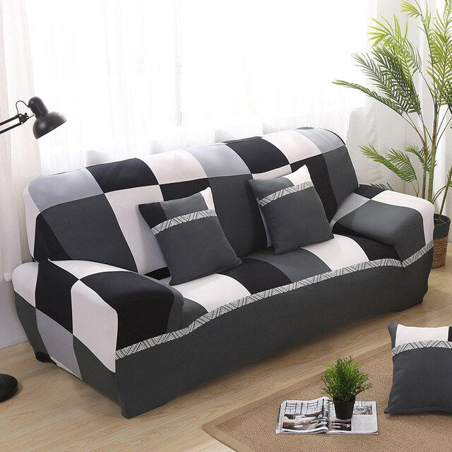 Big Flower 1/2/3/4 Seat Sofa Cover All-inclusive Elastic Seat Covers Couch Covers Covering Slipcovers Single-seat Double-seat