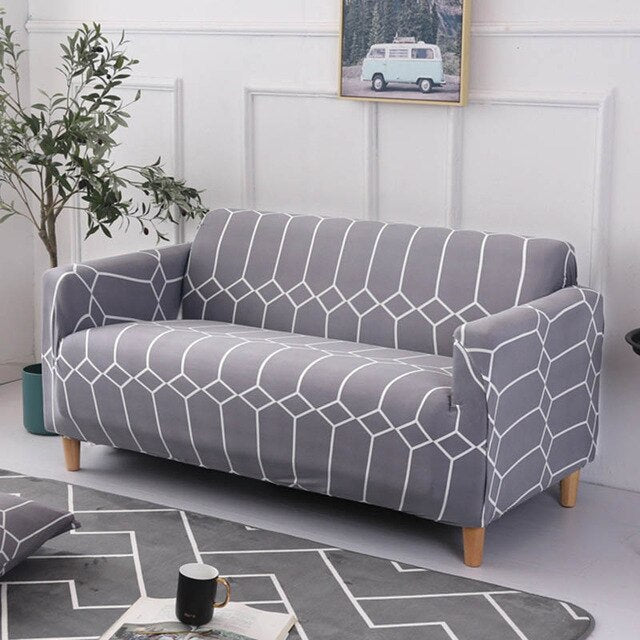 Big Flower 1/2/3/4 Seat Sofa Cover All-inclusive Elastic Seat Covers Couch Covers Covering Slipcovers Single-seat Double-seat