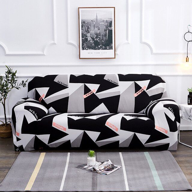 Big Flower 1/2/3/4 Seat Sofa Cover All-inclusive Elastic Seat Covers Couch Covers Covering Slipcovers Single-seat Double-seat