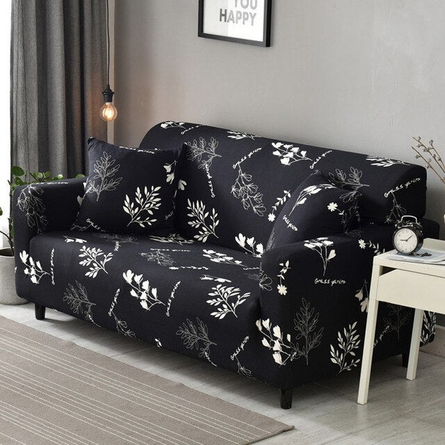 Big Flower 1/2/3/4 Seat Sofa Cover All-inclusive Elastic Seat Covers Couch Covers Covering Slipcovers Single-seat Double-seat