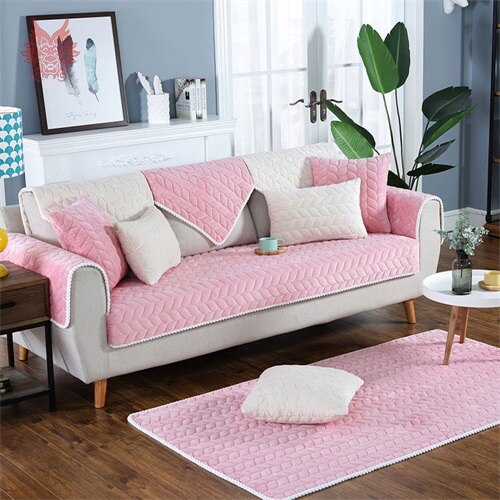 Leaves quilted winter plush sectional sofa cover slipcovers furniture couch covers sofa protector capa de sofa fundas SP5639