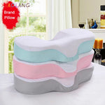 High Quality Memory Foam Anti Wrinkle Pillow Ergonomic Curve Improve Sleeping Pillows Perfect Concave Headrest Neck Support