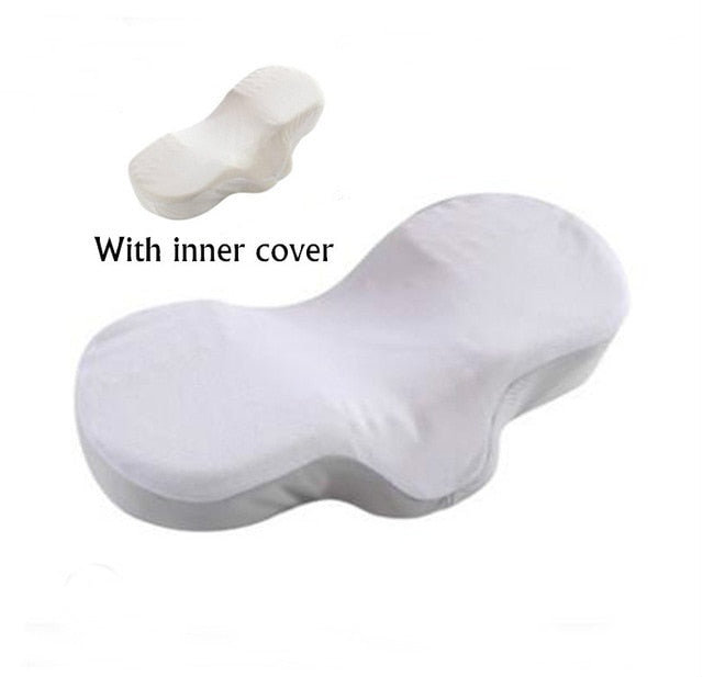 High Quality Memory Foam Anti Wrinkle Pillow Ergonomic Curve Improve Sleeping Pillows Perfect Concave Headrest Neck Support