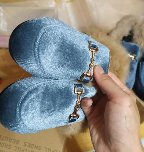 CMSOLO Boys Girls Velvet Loafer Best Sell New 2021 Winter Warm Kids Fur Shoes Size 21-37 Flat (Choose According To Foot Length)