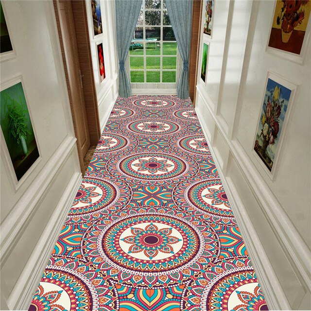 Nordic Kitchen Rugs Moroccan National Style Indoor Entrance Floor Mat Bedroom Area Rug Living Room Bohemia Corridor Carpet