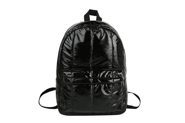 Fashion Casual Unisex Space Down Glossy Backpack Waterproof Soild Color Bag bags for women Men 2020 Hot New