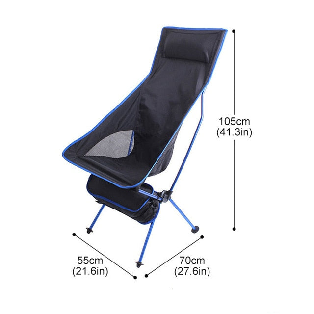 Outdoor Portable Folding Chair Maximum Load Of 150kg Ultralight Travel Fishing Camping Chair Picnic Home Seat Moon Chair 캠핑의자