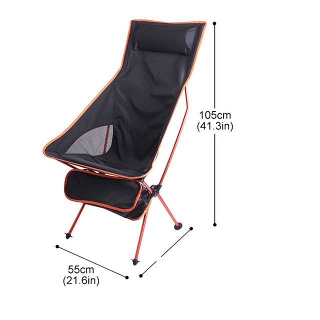 Outdoor Portable Folding Chair Maximum Load Of 150kg Ultralight Travel Fishing Camping Chair Picnic Home Seat Moon Chair 캠핑의자
