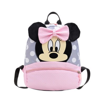 Disney Kindergarten Schoolbag Boy Children Mickey mouse Backpack Cute Cartoon Backpack 2-5 Years Girl pink Travel Backpack