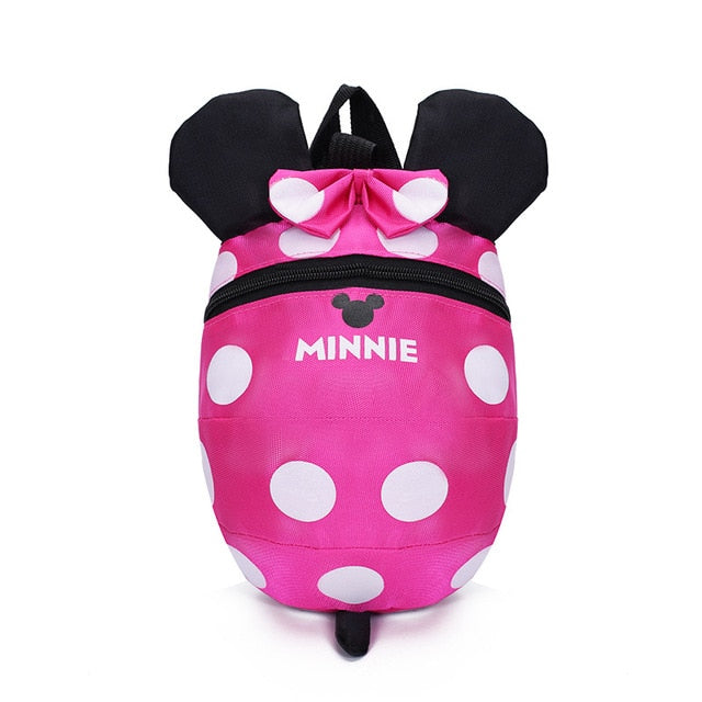 Disney Kindergarten Schoolbag Boy Children Mickey mouse Backpack Cute Cartoon Backpack 2-5 Years Girl pink Travel Backpack