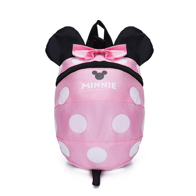 Disney Kindergarten Schoolbag Boy Children Mickey mouse Backpack Cute Cartoon Backpack 2-5 Years Girl pink Travel Backpack