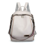 Women 's backpack 2020 spring new fashion wild quality soft leather leisure travel large capacity blue color bag purse