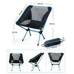 Light Moon Chair Portable Garden 7075 Chair Fishing Seat Camping Fixed Height Folding Furniture Indian Armchair