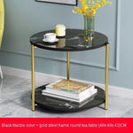 K-star Creative Round Table Nordic Small Coffee Table Modern Home Living Room Sofa Round Table Bedside Multifunctional Removable