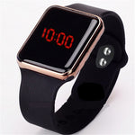 LED Electronic Sport Silicone Kids Watch Fashion Casual Outdoor Digital Display Watches Simple Kids Girls Boys Gift Clock Reloj