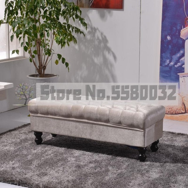 Fashion Velvet Shoes Benches Chaise Stool Clothing Store Rest Bench Shoes Shop Mall Sofa Bench 65-100cm Length Sofa Ottoman