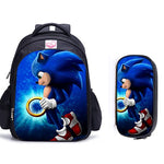 16 Inch Mario Bros Sonic Children School Bags Orthopedic Backpack Kids School Boys Girls Mochila Infantil Cartoon Bags
