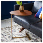 K-STAR Nordic Iron Art Oval Coffee Table Home Small Coffee Table Bedroom Corner Table  Living Room Bedside Reading Table