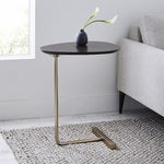 K-STAR Nordic Iron Art Oval Coffee Table Home Small Coffee Table Bedroom Corner Table  Living Room Bedside Reading Table