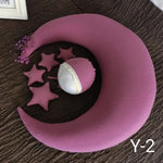 Newborn Photography Props Moon-shaped Pillows With 4 Stars Matched Hats Baby Photo Shoot Accessories Creative Props New Arrival