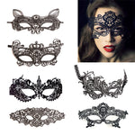 Sexy Erotic Lingerie for Women Lady Female Black Lace Mask Hollow Sexy Women Lace Eye Mask Cosplay Costume Party Nightclub