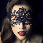Sexy Erotic Lingerie for Women Lady Female Black Lace Mask Hollow Sexy Women Lace Eye Mask Cosplay Costume Party Nightclub