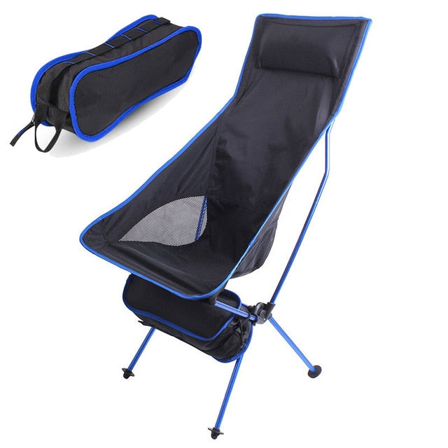 Outdoor Camping Chair Oxford Cloth Portable Folding Lengthen Camping Seat for Fishing Festival Picnic BBQ Beach Ultralight Chair