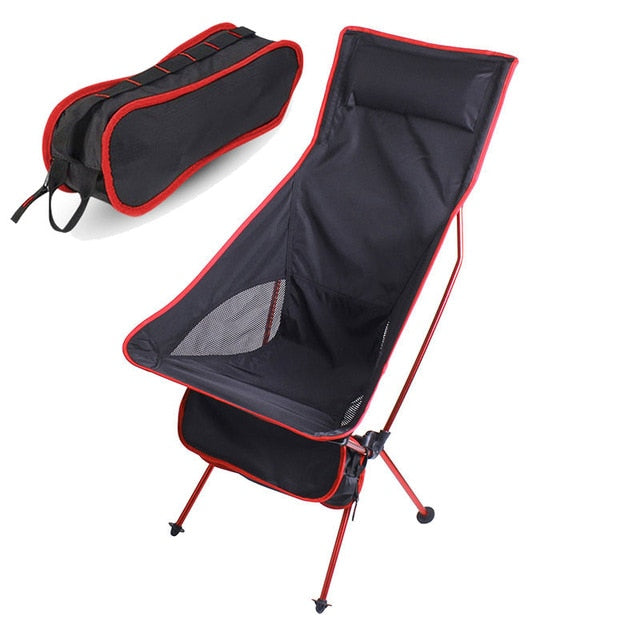 Outdoor Camping Chair Oxford Cloth Portable Folding Lengthen Camping Seat for Fishing Festival Picnic BBQ Beach Ultralight Chair