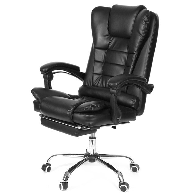 Computer Gaming Chair Lying Massage Lifting Rotatable Armchair Footrest Office Adjustable Swivel Leather Executive Massage Chair