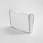 Orthopedic pillow VEGA sleep Philosophy for sleeping on the side with a recess with memory effect for sleeping from neck and back pain. Orthopedic pillow for adults with a foam of memory foam