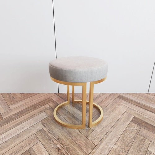 Nordic Makeup Stool Sofa Ottoman Dressing Stool Makeup Chair Home Bedroom  Dressing Table Stool Net Red Shoe Changing Stool