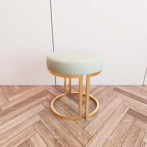 Nordic Makeup Stool Sofa Ottoman Dressing Stool Makeup Chair Home Bedroom  Dressing Table Stool Net Red Shoe Changing Stool