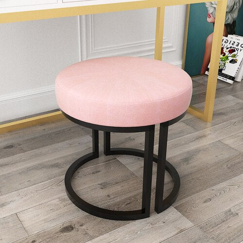 Nordic Makeup Stool Sofa Ottoman Dressing Stool Makeup Chair Home Bedroom  Dressing Table Stool Net Red Shoe Changing Stool