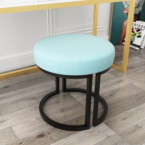 Nordic Makeup Stool Sofa Ottoman Dressing Stool Makeup Chair Home Bedroom  Dressing Table Stool Net Red Shoe Changing Stool