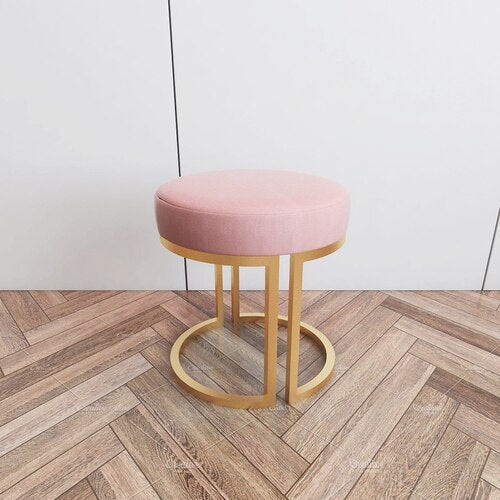 Nordic Makeup Stool Sofa Ottoman Dressing Stool Makeup Chair Home Bedroom  Dressing Table Stool Net Red Shoe Changing Stool
