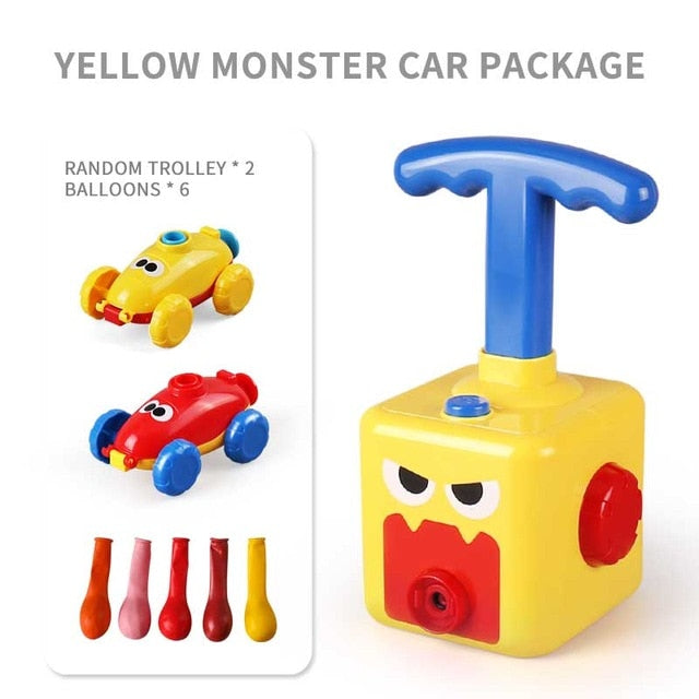 Children Cute Car Inertial Power Balloon Toy Boy Hot Frog Duck Model Educational Science Experiment Toys For Kid Gifts