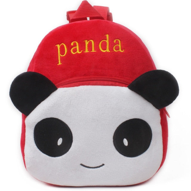 Fashion Children School Bags 3D Cartoon Print Plush Kids Backpack Kindergarten Boys and Girls School Bags Mini Backpack Book Bag