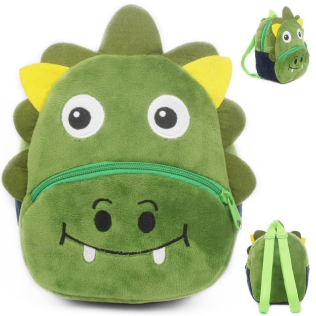 Fashion Children School Bags 3D Cartoon Print Plush Kids Backpack Kindergarten Boys and Girls School Bags Mini Backpack Book Bag