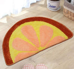 50*80cm creative watermelon flap rug doormat anti slip mat living room toilet mat carpet sofa orange flap bathroom mat hallway