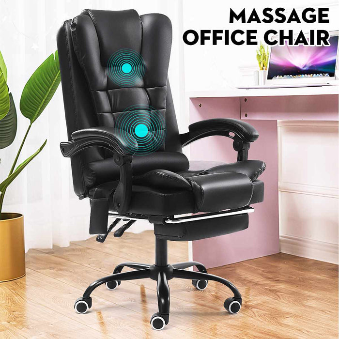 Computer Office Chair Gaming  Home Leather Executive Swivel Massage Gamer Chair Lifting Rotatable Armchair Footrest Adjustable