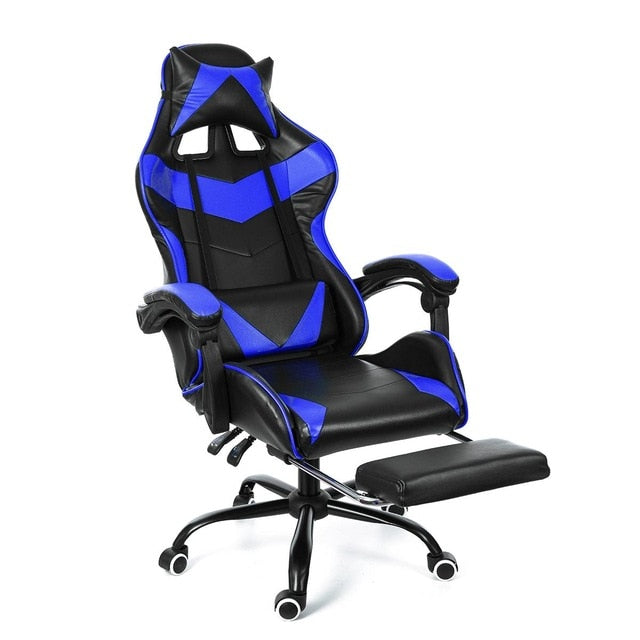 Leather Office Gaming Chair Home Internet Cafe Racing Chair WCG Gaming Ergonomic Computer Chair Swivel Lifting Lying Gamer Chair