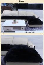MS.Softex Natural Sheepskin Sofa Cushion Australian Sheepskin Floor Rug Seat cover Winter Warm Rug Long wool Sofa Cover