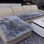 MS.Softex Natural Sheepskin Sofa Cushion Australian Sheepskin Floor Rug Seat cover Winter Warm Rug Long wool Sofa Cover
