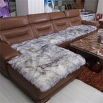 MS.Softex Natural Sheepskin Sofa Cushion Australian Sheepskin Floor Rug Seat cover Winter Warm Rug Long wool Sofa Cover