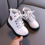 kids Martin Boots Boys Shoes Autumn Winter Leather Children Boots Fashion Toddler girls Boots Warm Winter Boots kids shoes