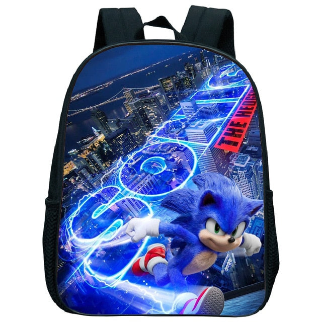 Cute Kids Sonic Kindergarten Backpack Printed Children School Bags Cool Pattern Child Bookbags Daily Rucksack Start School Gift