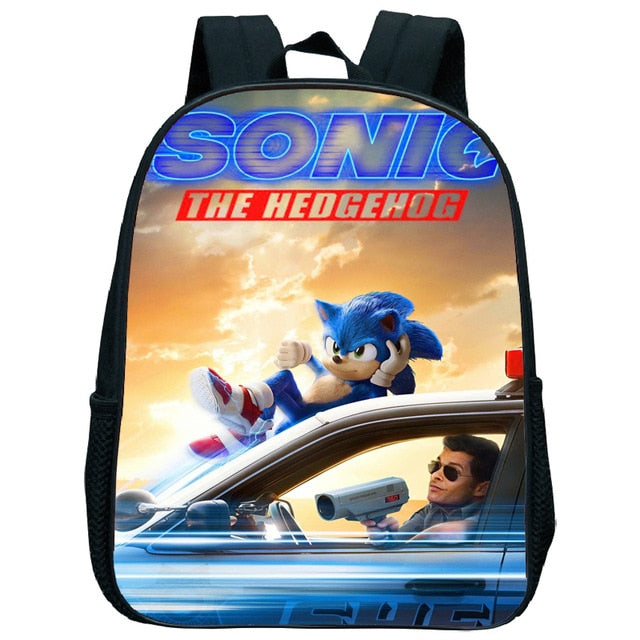 Cute Kids Sonic Kindergarten Backpack Printed Children School Bags Cool Pattern Child Bookbags Daily Rucksack Start School Gift